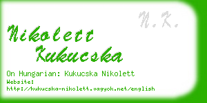 nikolett kukucska business card